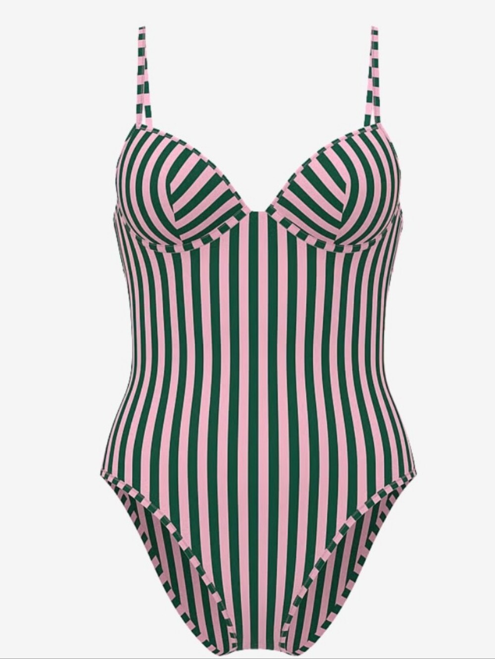 Victoria's Secret Swim Heritage Stripe Balconette Cheeky One-Piece Swimsuit Sm